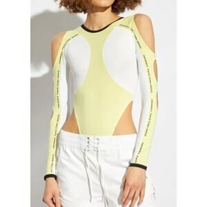 Converse x Feng Chen Wang Color-Block Bodysuit Small Pastel Yellow RARE Designer